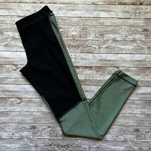 Under Armour Geometric Printed Leggings Black, Green and Blue Size Small
